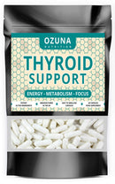 OZUNA NUTRITION Thyroid Support Supplement - 60 Vegetarian Capsules - with Myo inositol, L-Tyrosine & Natural Iodine from Kelp - Energy & Focus Formula - UK Made - 1 Month Supply