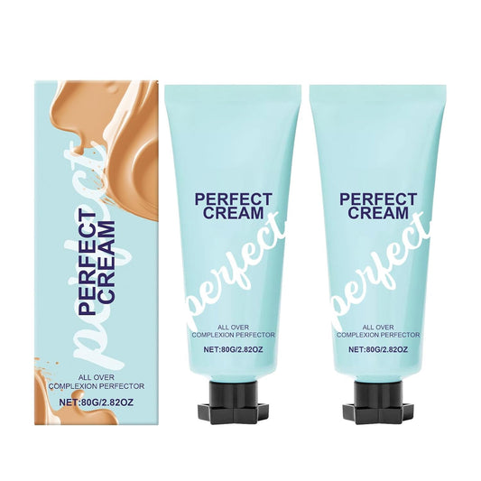 ALLILUYAA 2pcs All Over Complexion Perfector, 80g Perfect CC Cream Skin Tint Body Coverage Perfector, Long-Lasting, Evens Skin Tone and Light Foundation, Waterproof & Transfer-Resistant
