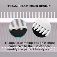 FZGLHQQ 2 PCS Fade Combs Professional Hair Cutting Combs Barber Combs Clipper Combs Anti-Static Heat Resistant Blending Flat Top Comb Clipper for Men Salon Hair Styling Tools (White)