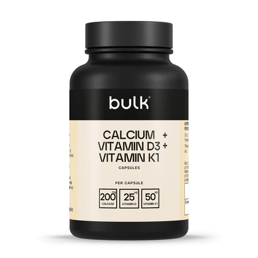 Bulk Calcium, Vitamin D3 and Vitamin K1 Capsules, Pack of 270