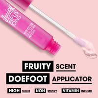 Collection Cosmetics Gloss Me Up Juicy Infusion Pink Lip Gloss, With Added Collagen, Plumping Effect, Strawberry Scented, 9ml