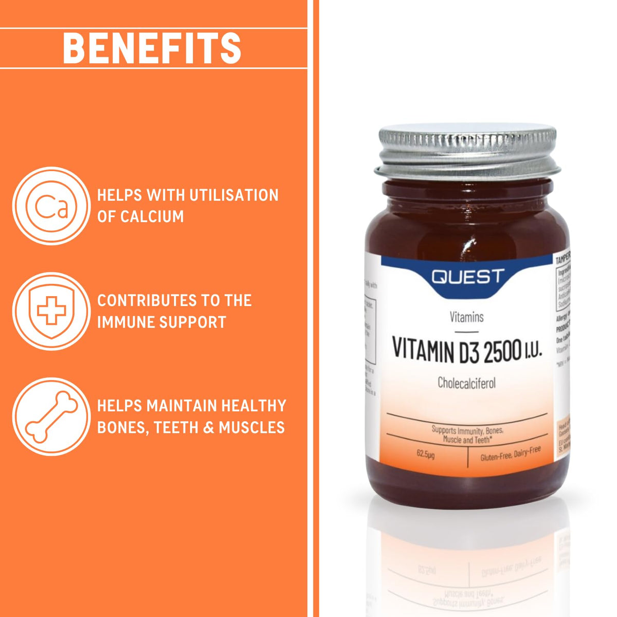 Quest 2500IU Vitamin D 90 Tablets, 90 Tablet