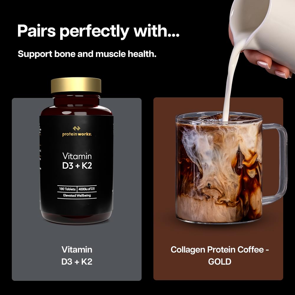 THE PROTEIN WORKS Protein Works | Collagen Protein Coffee - Gold, Caramel Latte, 475g