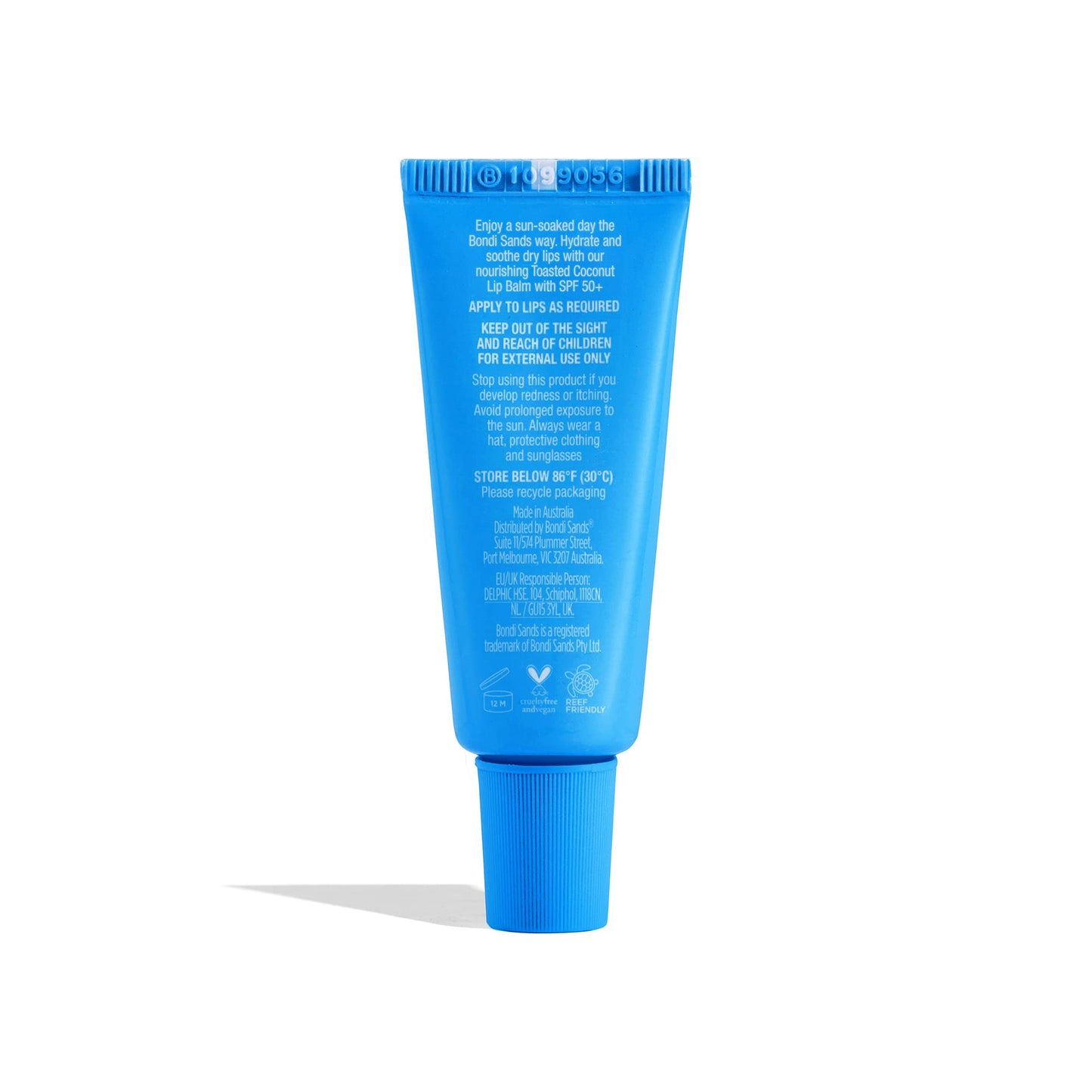 Bondi Sands Toasted Coconut Lip Balm with SPF 50+ | Nourishing Formula Locks in Moisture + Provides UVA+UVB Protection, Enriched with Shea Butter, Jojoba Oil, and Vitamin E, Vegan + Cruelty Free | 10g