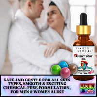 Kiss My Yoni Oil BUBBLEGUM Premium Body Lotion Rub. Non-Sticky, 30ml, Massage Oil. Vegan, Natural, Organic, Non-Toxic.