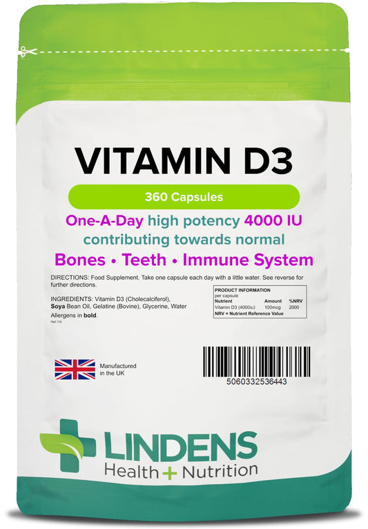 Vitamin D3 4000iu Capsules 360 Pack