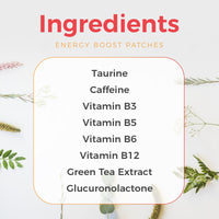 REVIVATOX Advanced Energy Boost Patch for Tiredness, Fatigue, Alertness, Mental Focus | Caffeine, Taurine, Green Tea, Vitamin B3, B5, B6, B12 and More | 30 Pack