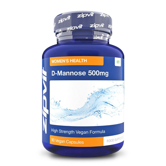 D-Mannose 1500mg Per Serving, 90 Vegan D Mannose Capsules. Natural Cystitis Supplement for Women and Men. UK Manufactured.