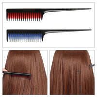 DAJUXIN 3 Pcs Hairdressing Back Combing Triple Teasing Comb Hairdressing Back Combing Tail Comb Hairdressing Combs for Back Brushing Combing Slicking Hair