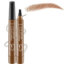 HAORQEE Eyebrow Pencil Eyebrow Pen, Tattoo Waterproof Microblading Brow Pencil Smudge-Proof Long Lasting Brow Pen with 4-Fork-Shaped Tip Natural Eye Brow Makeup for Women (Light Brown)
