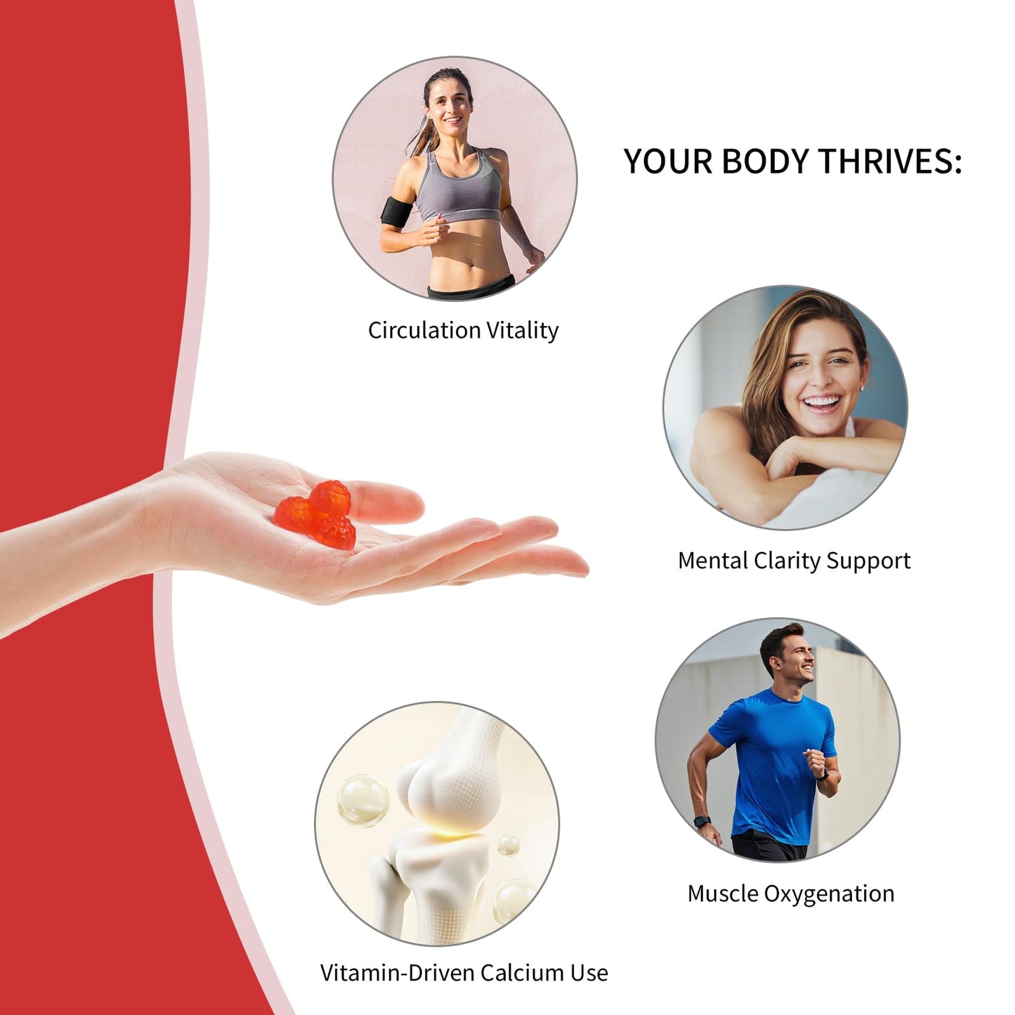 ANIANHAO Cayenne Pepper Supplement, Cayenne Pepper Gummies, Turmeric Gummies Gleame Pepper Ginger, Natural Vegan Turmeric Gummy Extract Drop for Adults (60 Gummies)