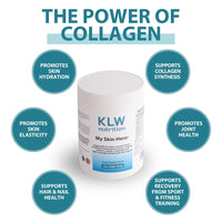 KLW Nutrition Marine Collagen Powder 10,000mg - with Vitamin C, Zinc, Biotin, Hyaluronic Acid - No fillers, sweeteners or additives - Healthy Skin & Joints - Formulated by an Award-Winning Nutritionist