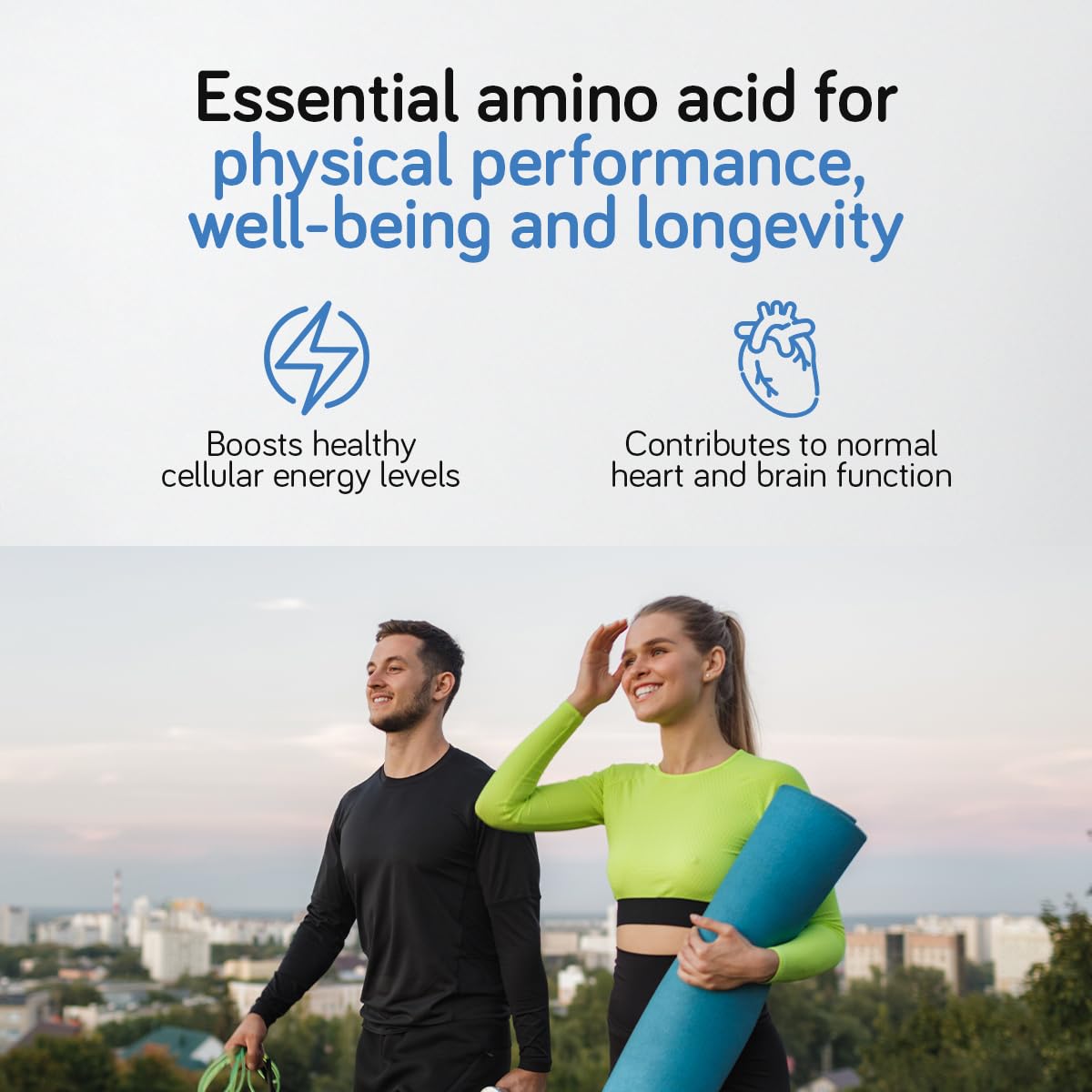 Taurine Supplement 1000mg - 180 Capsules - 3 Months Supply | Vegan L-Taurine, High Dose Amino Acid | No Artificial Fillers & Gluten Free | Ambervit