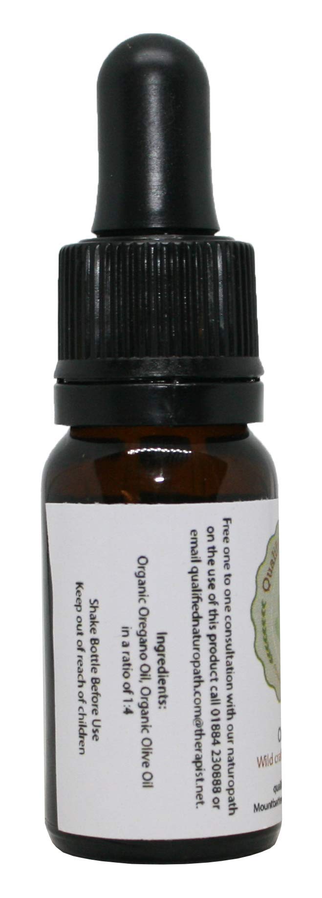 Qualified Naturopath - Professional Practitioner Products Oregano Oil - Oil of Oregano (Min. 80% Carvacrol) - 10ml with Glass Pipette x1