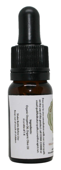 Qualified Naturopath - Professional Practitioner Products Oregano Oil - Oil of Oregano (Min. 80% Carvacrol) - 10ml with Glass Pipette x1