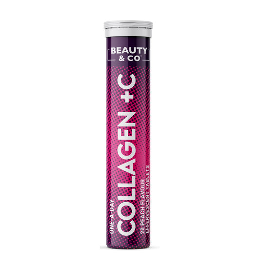 Beauty & Co Collagen Effervescent - Marine Collagen & Vitamin C Supplement - 500mg Per Tablet (1 Tube)