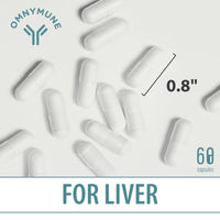 Omnymune TUDCA Liver Support Supplement, Tauroursodeoxycholic Acid Complex 1000mg Per Serving, Bile Salts for Detox & Repair, Kidney & Gallbladder Support, 60 Capsules
