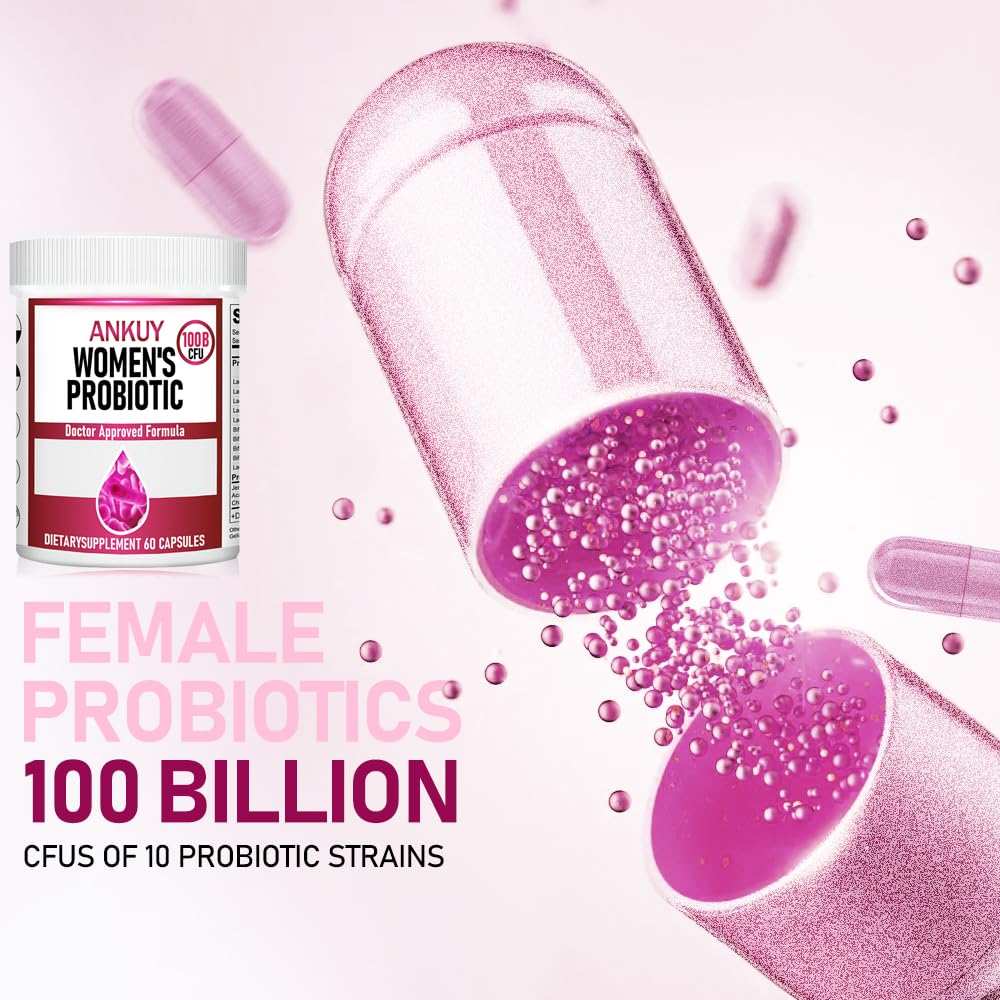 Probiotics for Women - PH Balance, Digestive, UT, & Feminine Health - 100 Billion CFU -10 Unique Strains for Women - Organic Prebiotics, Cranberry Extract+ - Womens Probiotic - 60 Capsules
