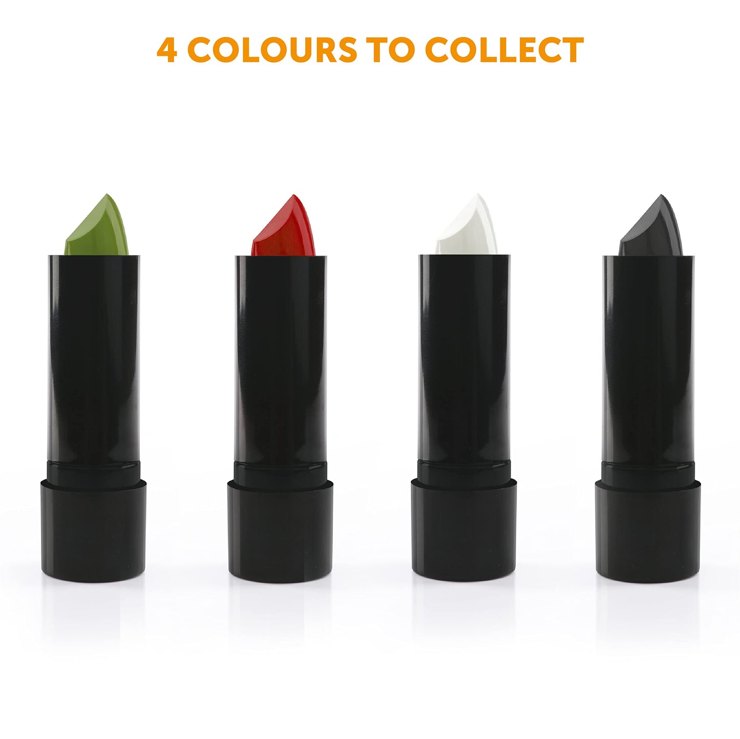 Funki Face & Body Paint Red Lipstick - Pack of 12 - Tube of Red Lipstick - Fancy Dress Costume Makeup Accessory