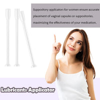 Mwrenqei 5 PCS Personal Disposable Vaginal Applicators Individually Wrapped Pessary Applicators Portable Lube Applicator for Women Managing the Private Parts of Body