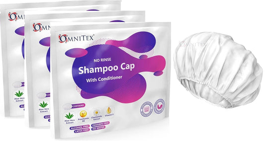 LIMDO 3 pk - Premium Rinse Free Shampoo Cap - Microwaveable with Conditioner & Vitamins, Nourish & Protect, No Water, No Parabens, Latex Free, Alcohol Free