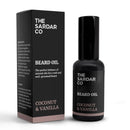 The Sardar Co THE SARDAR CO Coconut & Vanilla Beard Oil – Deep Hydration & Conditioning – Organic Argan & Jojoba for Growth, Softness & Nourishment – Lightweight, Non-Greasy Formula – 30ml