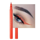 RenhuangFuxi Coloured Eyeliner, Orange Eyeliner, Waterproof Liquid Eye Liner All Day Long-Lasting Eye Liners, Highly-Pigmentedd Colourful Eyeliners for Eye Makeup Tools, Black, White, Red, Dark Brown(Only Orange)