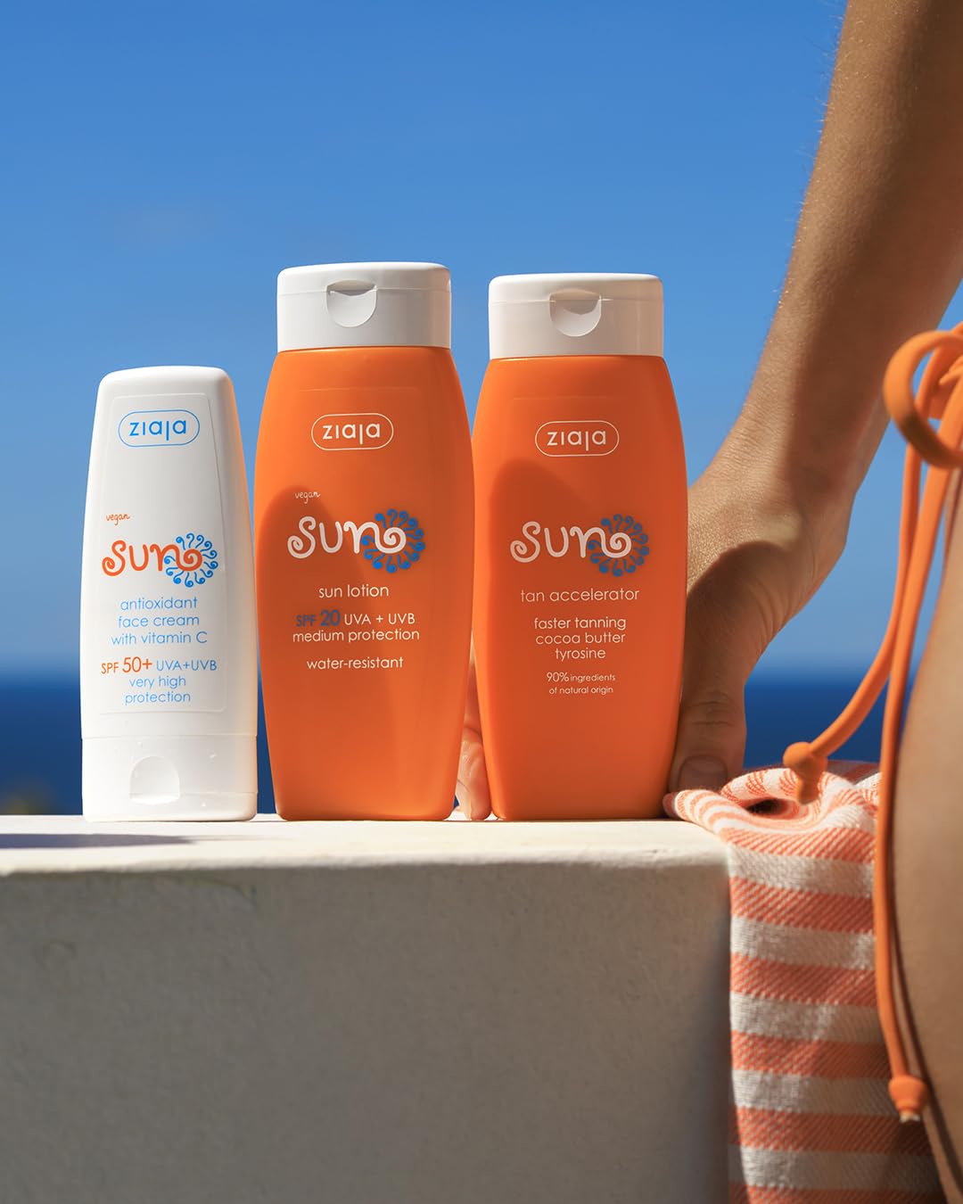 Ziaja Sun Tan Accelerator 150ml - Moisturising Tanning Lotion for Faster, Deeper Natural Tan Before Sun Exposure or Solarium