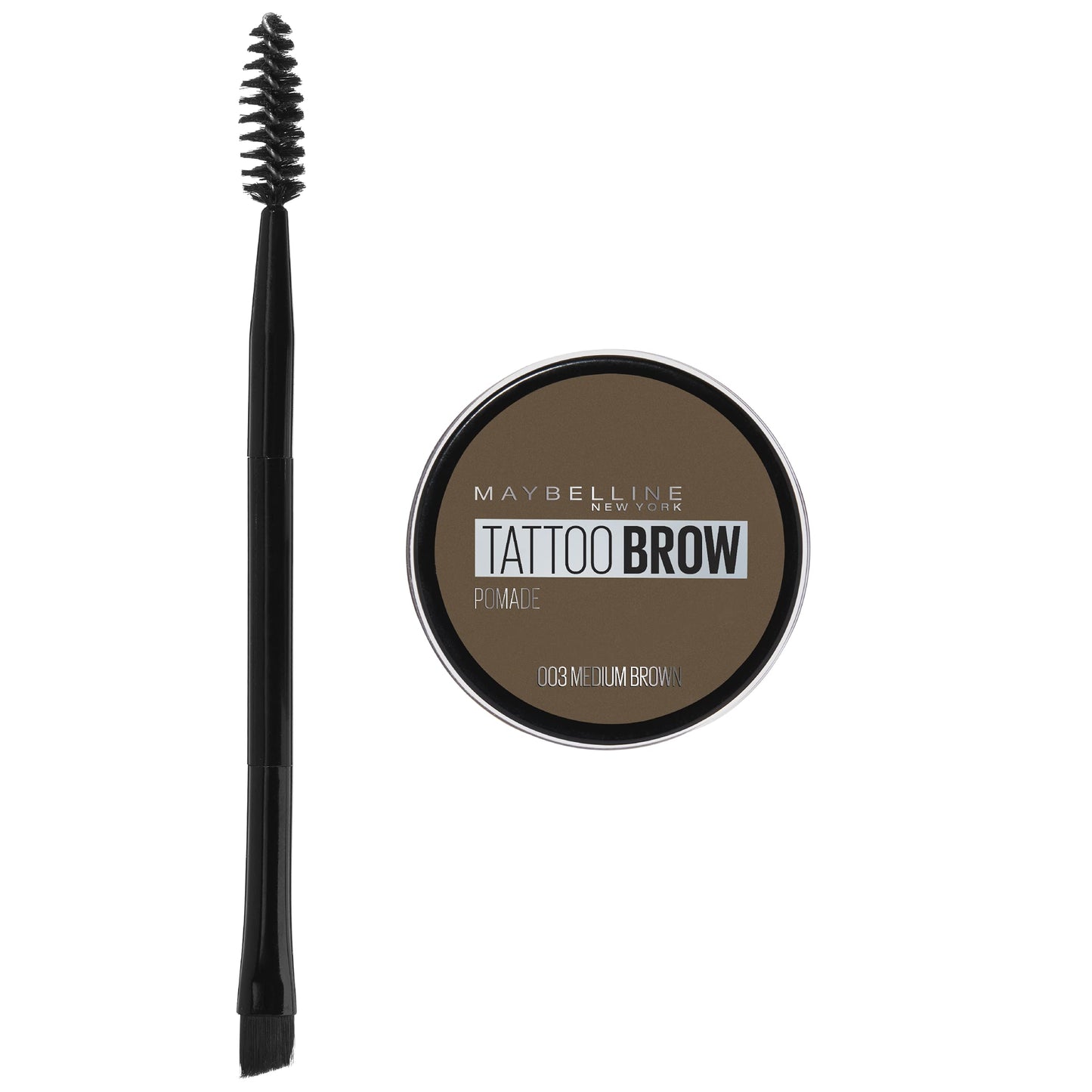 Maybelline Tattoo Brow Longlasting Pomade Pot, Medium Brown, 1 Count, Pack Of 1