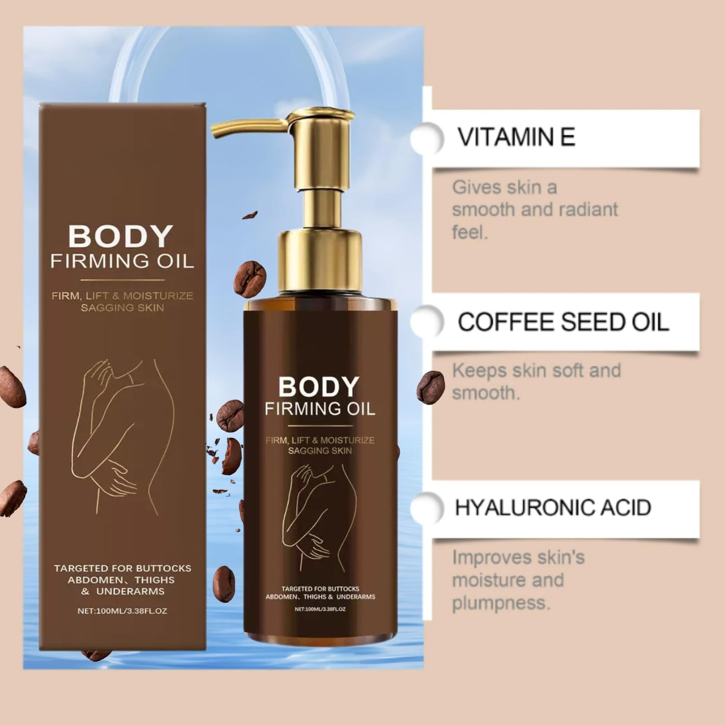 jinyue Glow Remedy O-il,Glow Remedy O-il Skin Tightening,Magic Body Firming Oil,Magic Luxury Body Firming Oil for Saggy Skin,Reduces Wrinkles, Fine Lines & Stretch Marks, 100ml