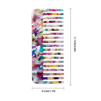 ALLY-MAGIC Wide Tooth Comb Large Hair Detangling Comb No Handle Detangler Combs for Curly Wet Dry Thick Curly Wavy Hair Y4-FXFS (Red)