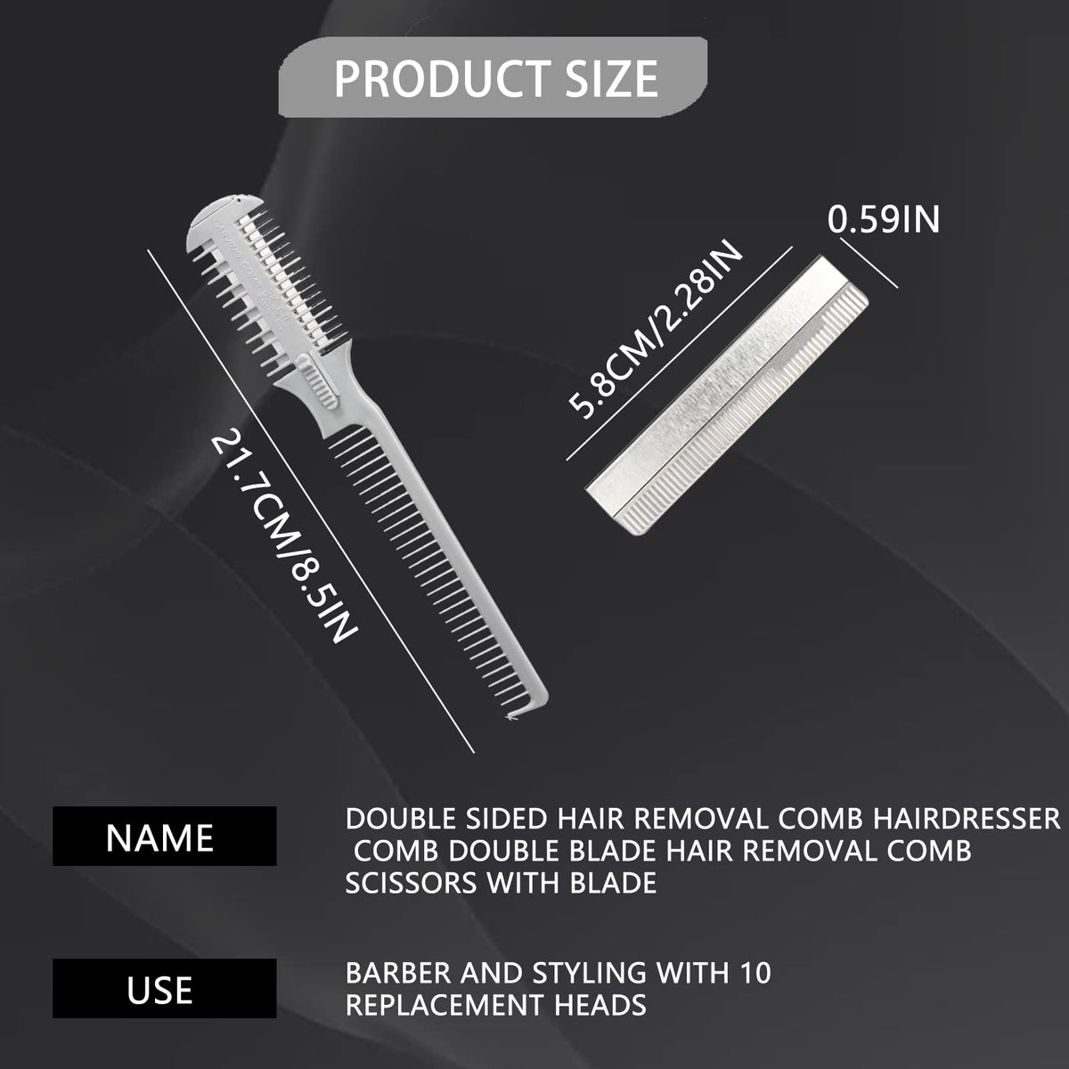 MFCGHXR HAIRDRESSING THINNING RAZOR HAIR CUTTING STYLING TOOL HAIR SHAPER THINNING LAYER HAIR CUTTING RAZOR COMB Hair Razor Comb Hair Cutter Comb