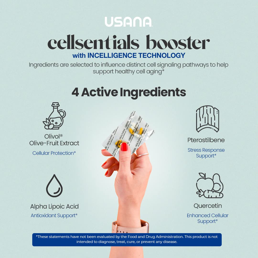 USANA HealthPak with InCelligence Technology and Essential Nutrients and Antioxidants to Support Total Body Health* – Convenient Daily AM/PM Packets – 56 Packets – 28 Day Supply