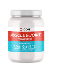 ICON Nutrition Muscle & Joint Performance Powder - Unflavoured, Mix with Your Favourite Drink, Supports Joint Health, Muscle Recovery & Bone Strength – 30 Servings, 360g