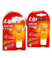 Lipice Suncare SPF 25 UV Lip Balm with Amino Acid, Natural Nutrients, Vitamins B5 & E