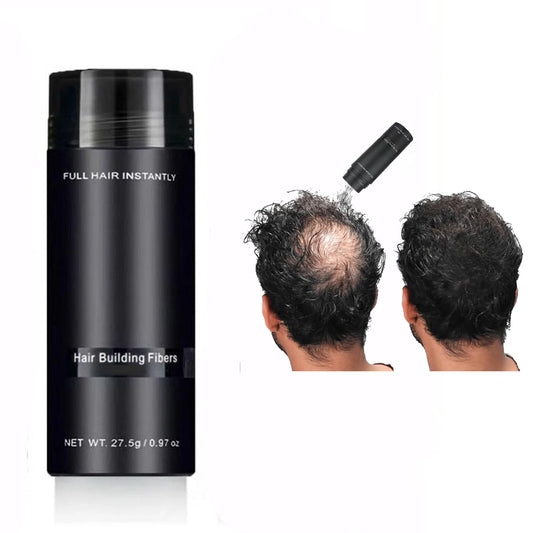 DMQ Hair Building Fibers,Natural Hair Fibers for Men & Women,Hair Fibres Dark Brown,Hair Powder for Thinning Hair,Easily Cover & Waterproof,Hair Loss Concealer,Instantly Conceals Hair Loss,Soft Powder