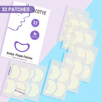 Acotye ACOTYE Spot Patches 32pcs Large Pimple Patches with Tea Tree Oil, Salicylic Acid and Niacinamide, for Large Hydrocolloid Acne pimples on Chin, Cheeks, back (purple, M)