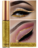 Glitter Liquid Eyeliner, OCHILIMA Long Lasting Waterproof Shimmer High Pigmented Silver Gold Metallic Colorful Eyeliners Glitter Makeup for Women