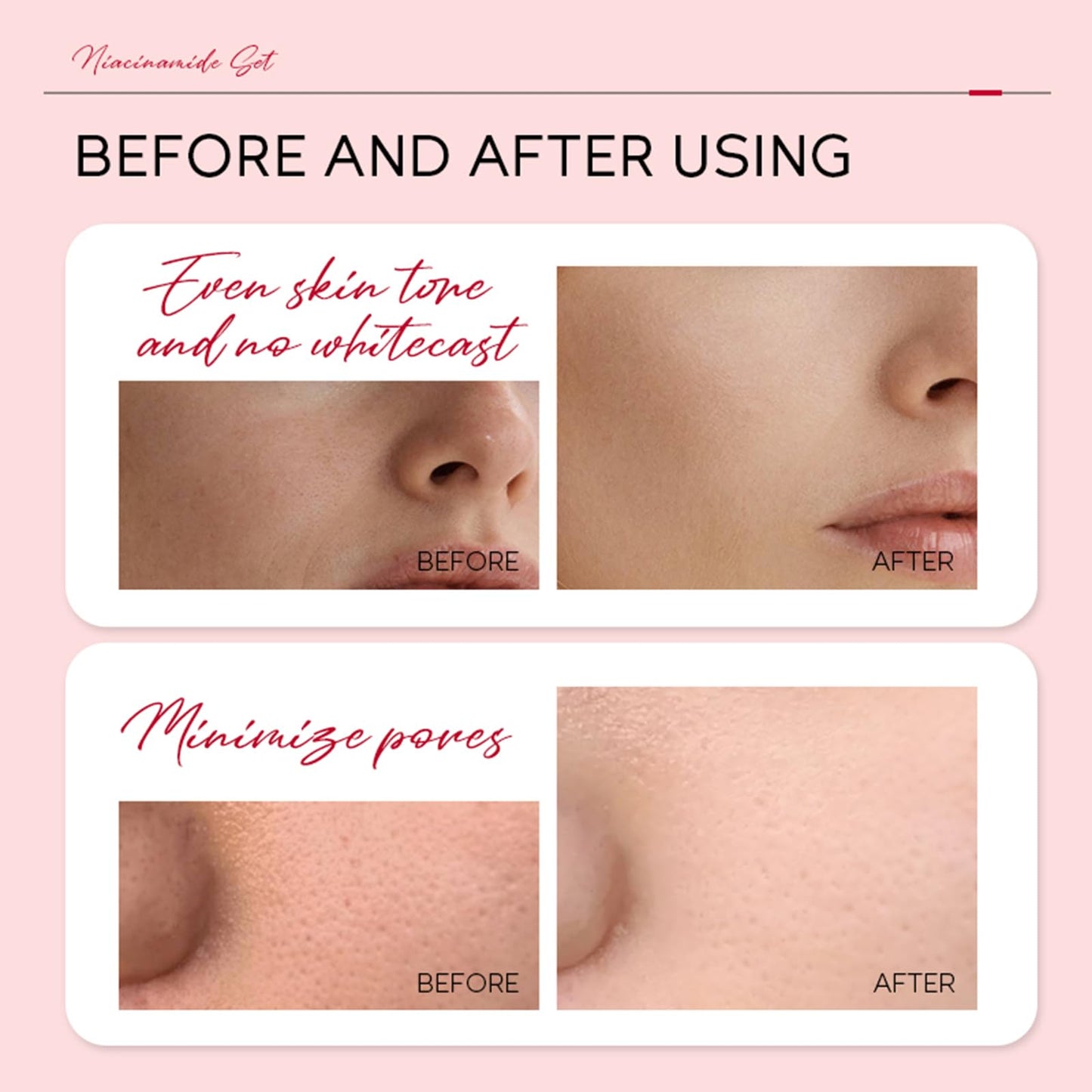 LAIKOU Pro Niacinamide Sunscreen SPF 50 PA+++, Daily Face & Body Sun Cream with Hyaluronic Acid & Centella Asiatica, UVA/UVB Protection, Lightweight, Non-Greasy for All Skin Types, 50g (Pack of 2)