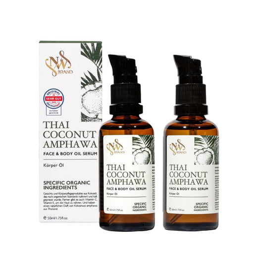 NW BRAND NW Brand Thai Organic Coconut Oil, Vitamin C and E Enriched, Natural Skin Care Oil, 50 ml