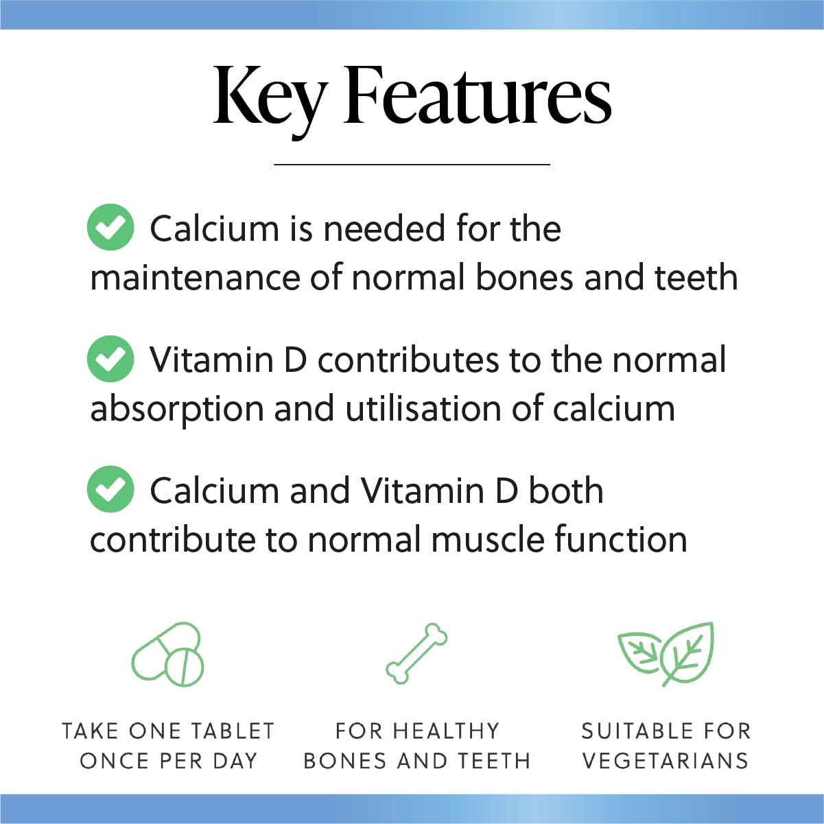 Millions & Millions - Calcium 400mg + Vitamin D3 200iu • Musculoskeletal Support for Strong Bones, Muscles & Teeth • Suitable for Vegetarians • 60 Tablets • 2 Month Supply