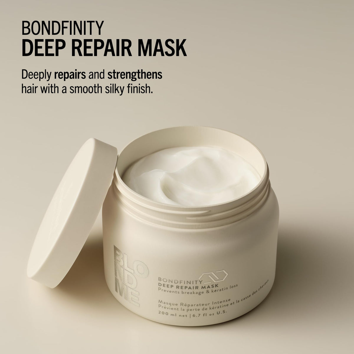 Schwarzkopf Professional BLONDME Bondfinity Deep Repair Mask Hair Treatment Strengthening Creating Bonds Smoothing And Protecting Porous Hair Hydrating And Softening 200 ml