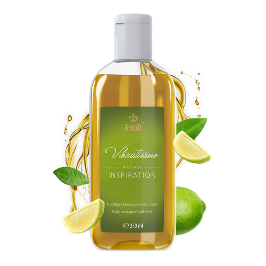 Vibratissimo “Inspiration” - Massage Oil, Love Oil, Body Oil with a Lime Scent