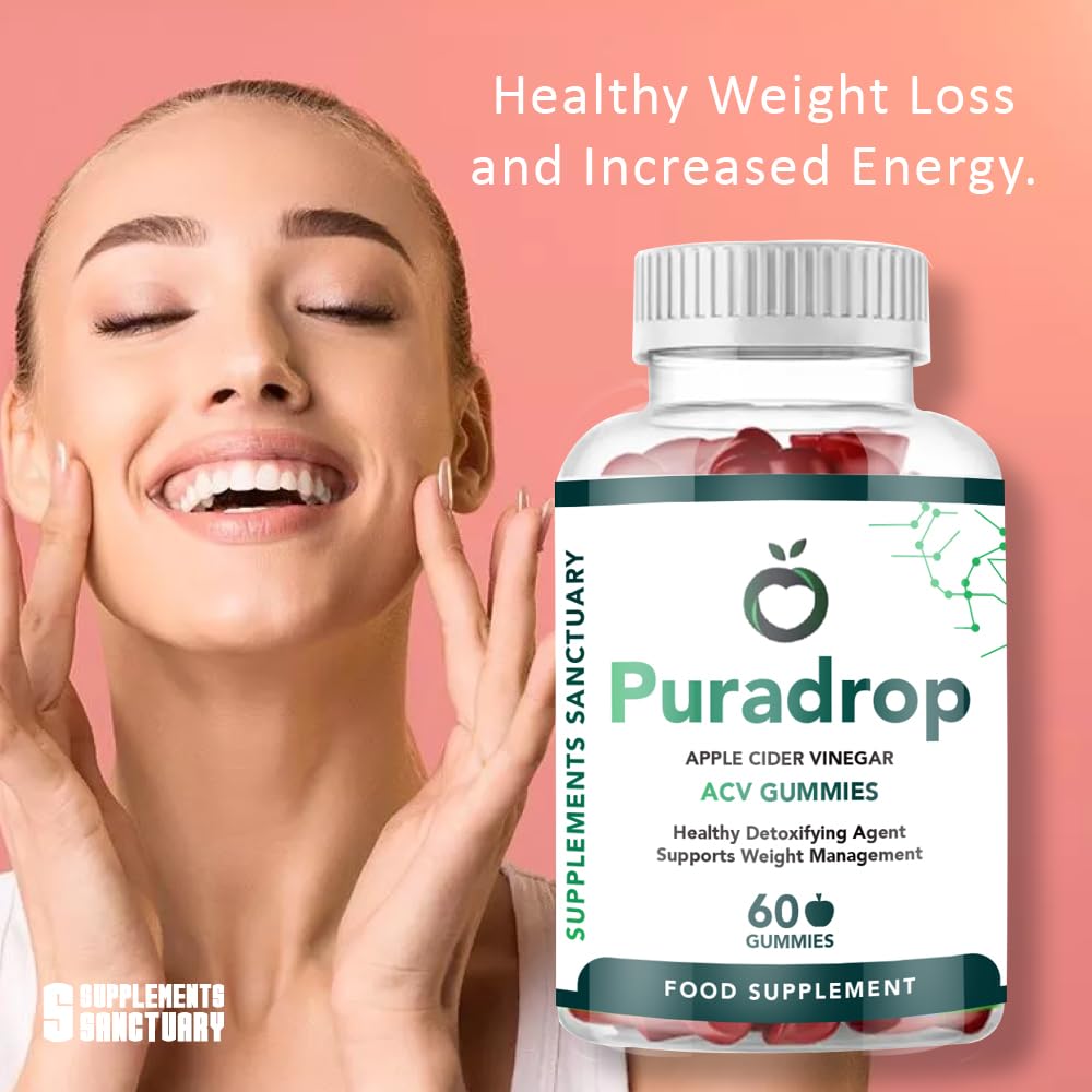 Supplements Sanctuary Puradrop Weight Management 60 Gummies, Great Tasting and Low Sugar