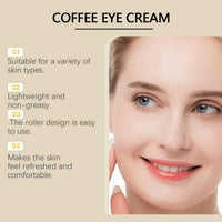 Caffeine Eye Serum,Eye Serum for Dark Circles and Puffiness,Hyaluronic Acid under E/ye Cream,E/ye Cream with 360。Ey/e Roller Massage Ball,Ey/e C/ream Anti Aging,E-ye S/erum,E-ye C/ream for Wrinkles
