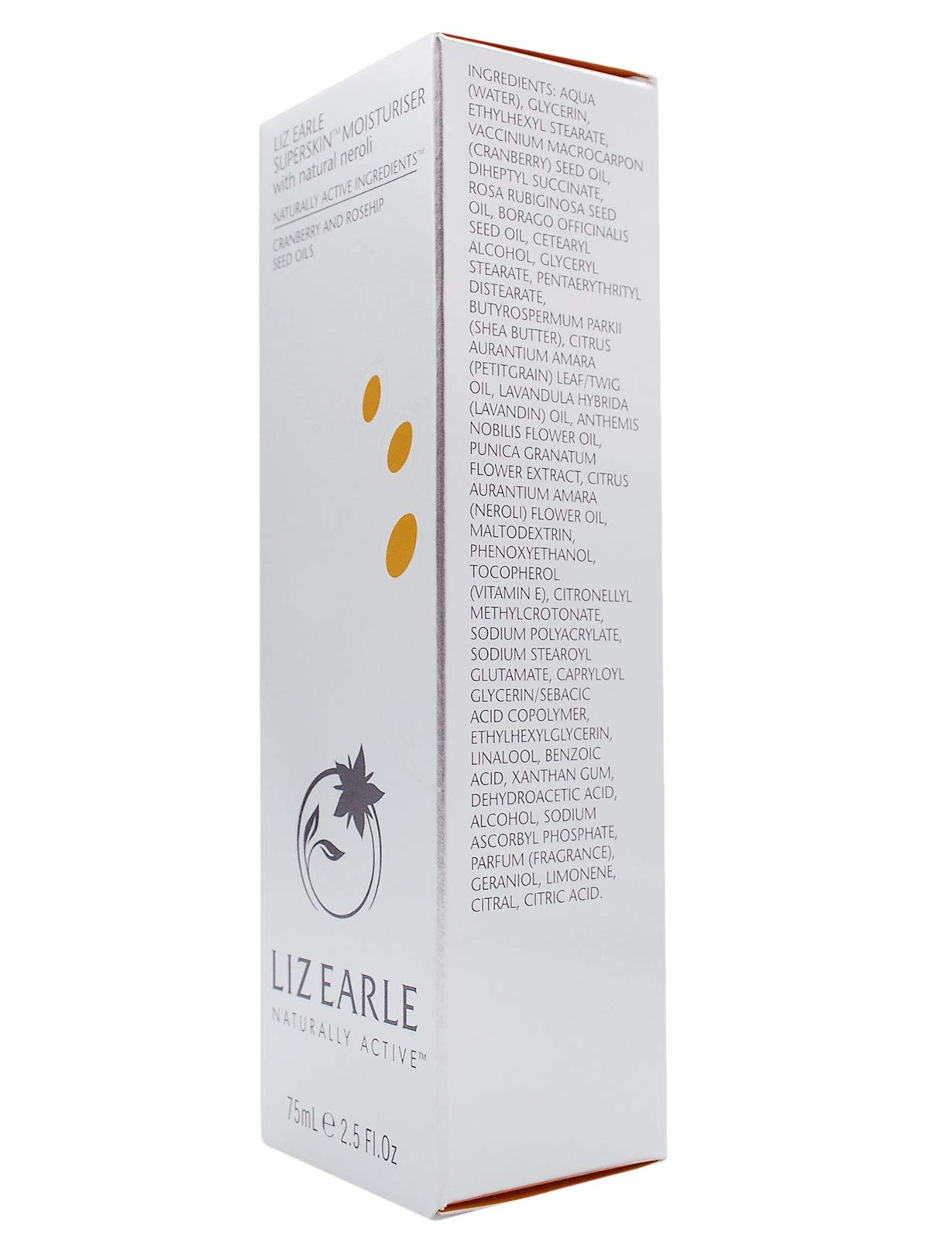 SUPERSIZE 75ml Liz Earle Superskin Moisturiser with natural neroli 75ml (tube) SUPERSIZE (boxed)