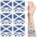 Kelamayi Scotland Flag Temporary Tattoos,10 Sheets National Flag Face Tattoo Stickers for World Cup European Cup International Competitions