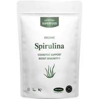 Everyday Superfood Organic Spirulina Tablets (360 Tablets) Raw Cold Pressed Spirulina Algae Certified Vegan & Kosher