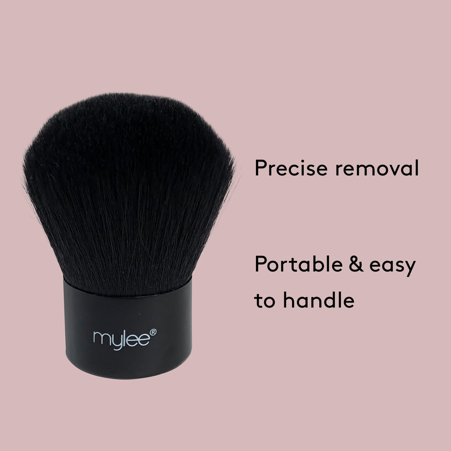 Mylee Duster Brush - Nail Dust Remover, Powder Cleaner, for Acrylic Nails And Nail Art - Comfortable and Easy to Handle Dusting Brush - Portable, Precise & Comfortable - Vegan and Cruelty Free