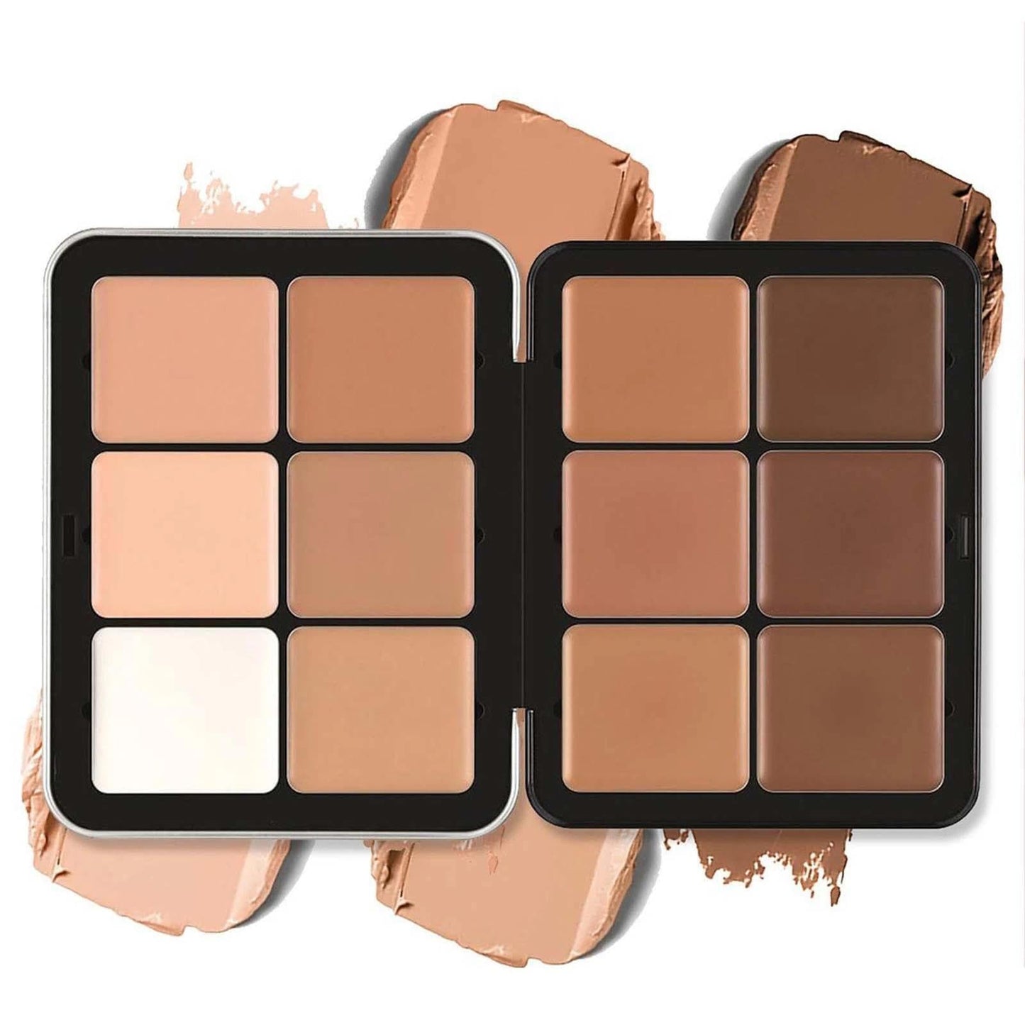 Carla's Secret Makeup Concealer Palette - 12 Color Face Blush Palette for Long-Wearing Coverage. Natural-Looking, Skin-Friendly Formula that Brightens Skin